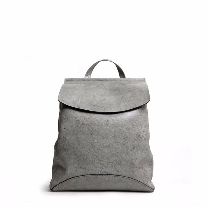 Women's Genuine Leather Backpack | Korean Retro Shoulder Bag