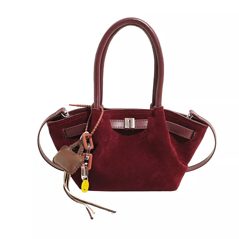 PU Leather & Suede Mini Handbag – Chic Everyday Crossbody