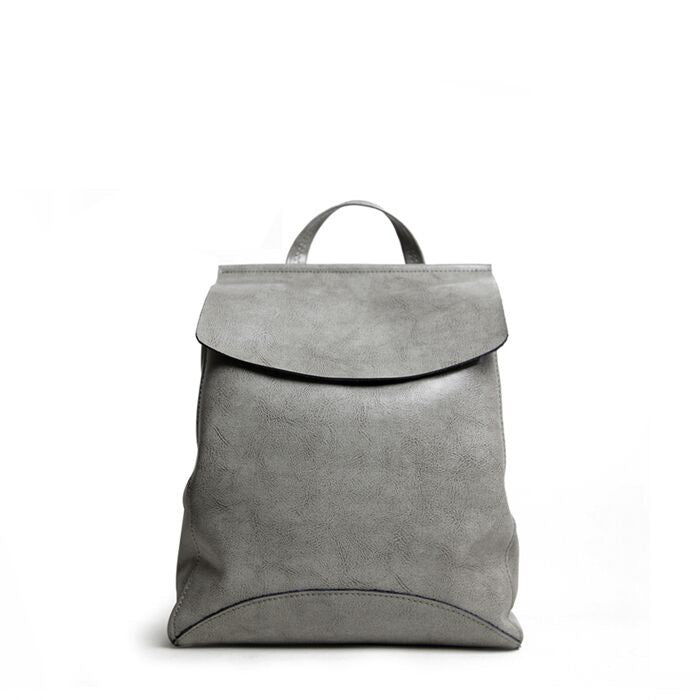 Women's Genuine Leather Backpack | Korean Retro Shoulder Bag