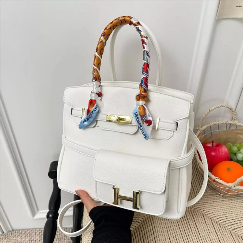 PU Leather Shoulder Handbag – Medium