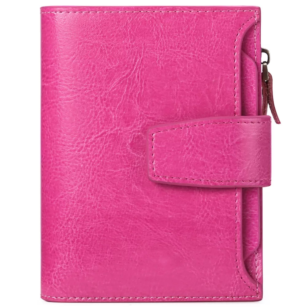 Leather Bifold Wallet – Slim PU Leather Card & Cash Organizer
