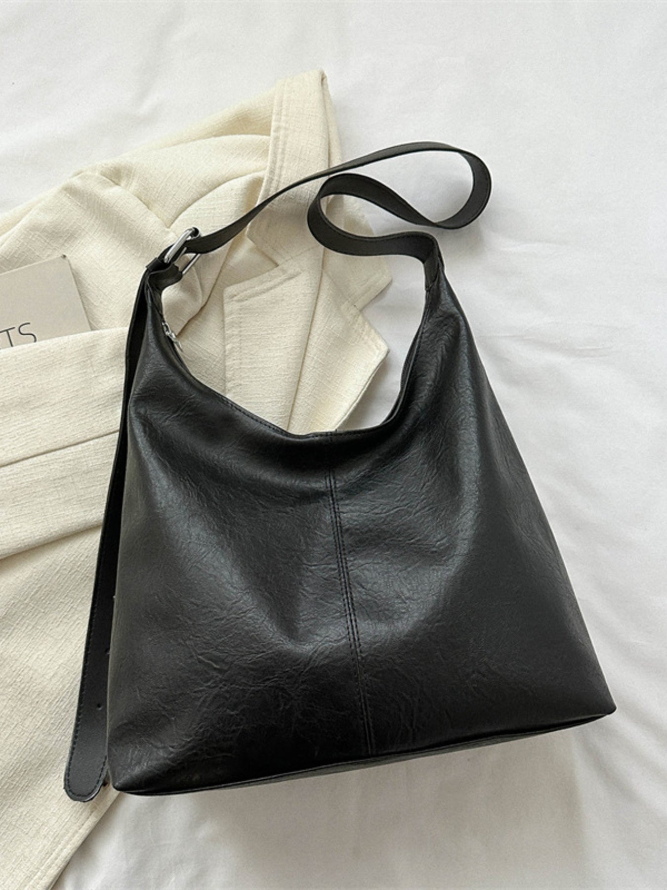 PU Leather Crossbody Bag – Large Shoulder Bag for Women