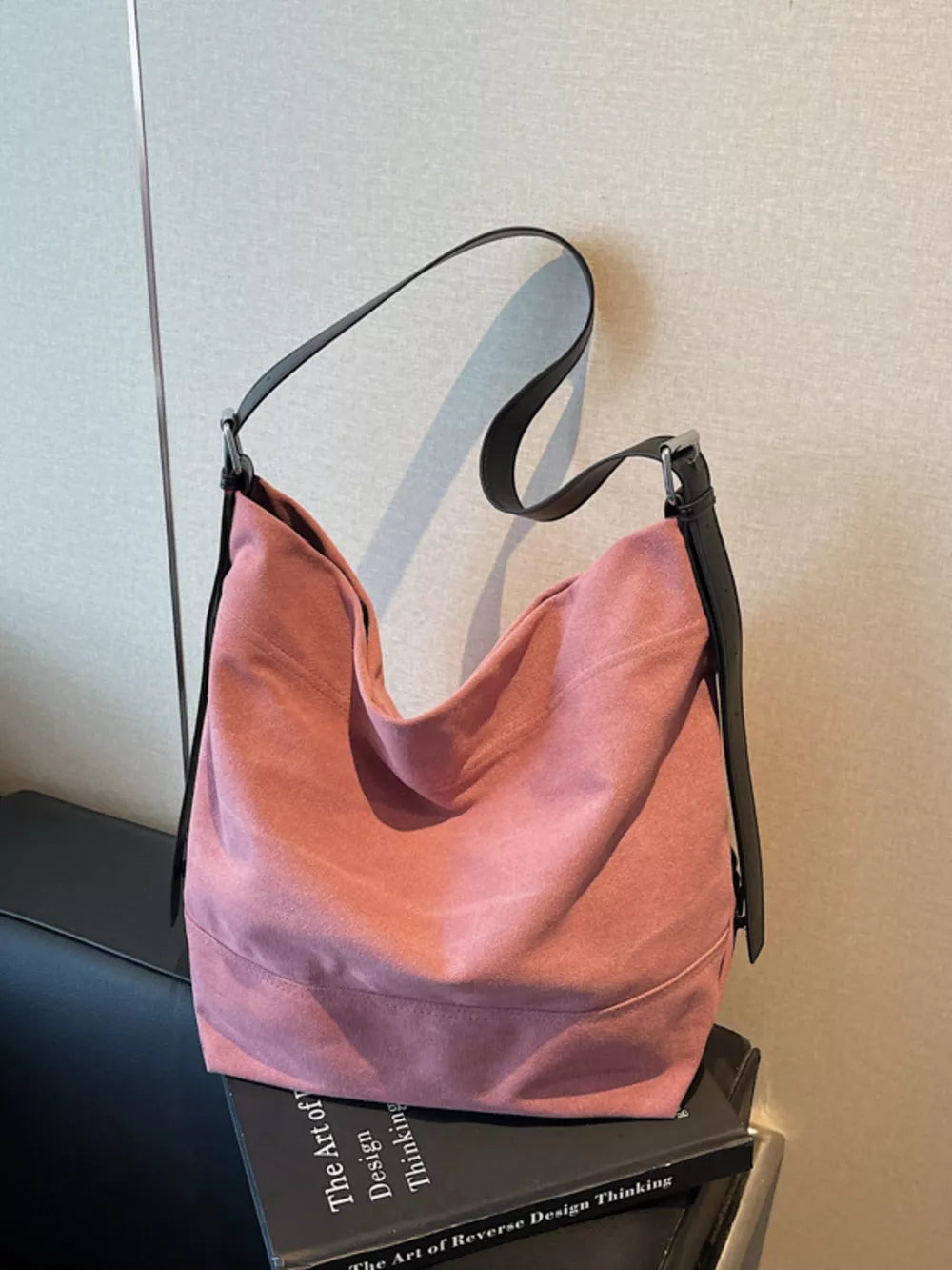 Large Adjustable Strap Handbag | PU Leather Shoulder & Crossbody Bag – 17.3"