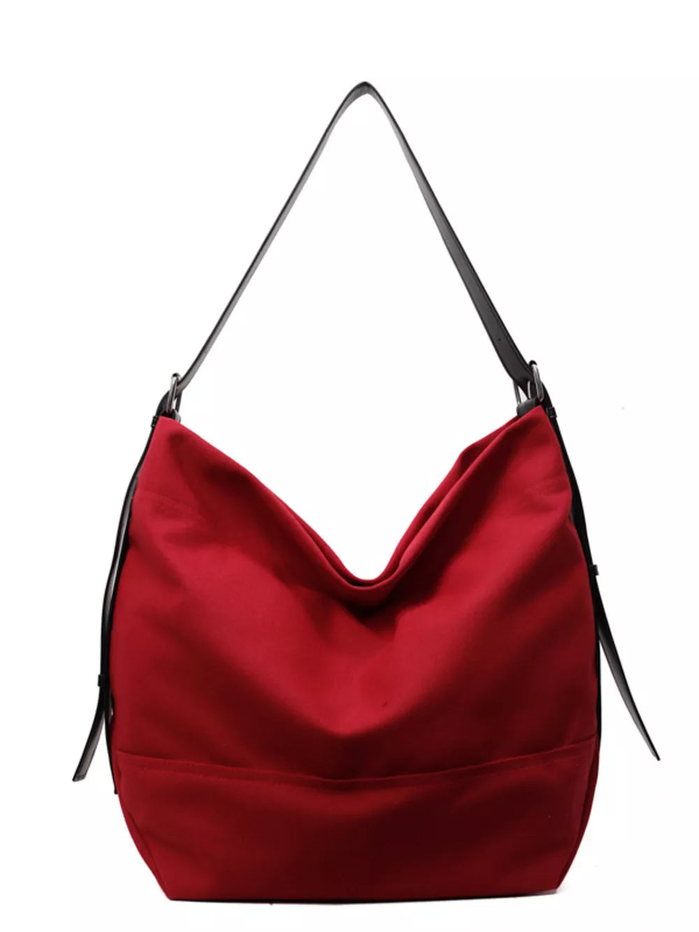 Large Adjustable Strap Handbag | PU Leather Shoulder & Crossbody Bag – 17.3"