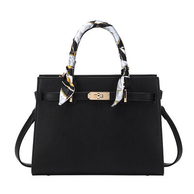 Top Handle Leather Handbag – Structured PU Leather Tote
