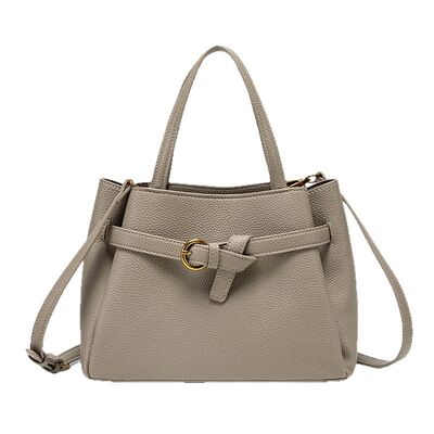 Leather Top Handle Handbag – Medium Structured Satchel