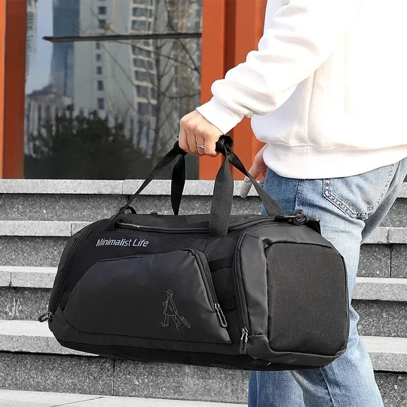 Waterproof Gym Duffle Bag with Shoe Compartment – Large 53cm Sports Training Bag