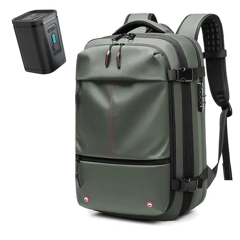 Vacuum Compression Travel Backpack | 17" Laptop Carry-On with Expandable Storage