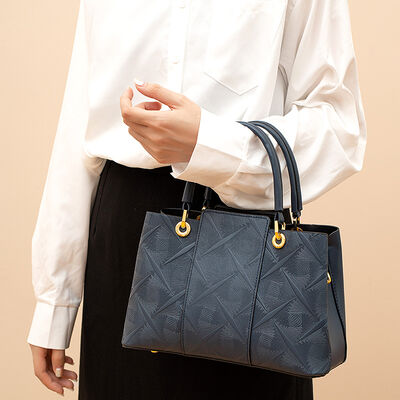 Top-Handle Handbag – Medium PU Leather Structured Bag