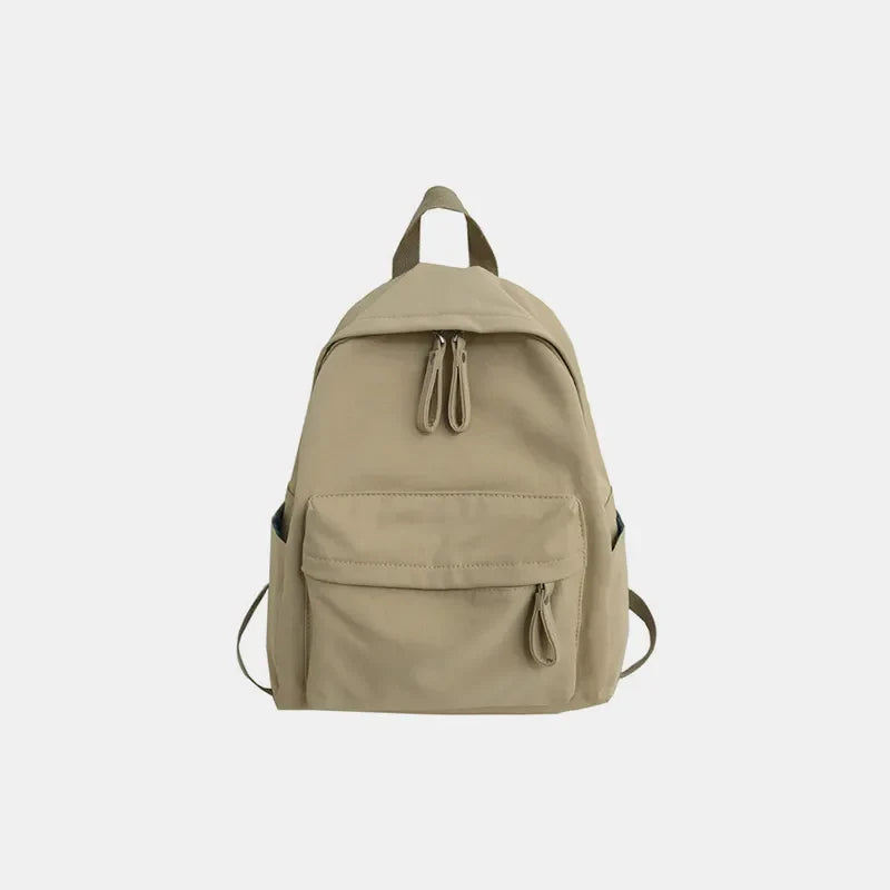 Zip Cotton Backpack Bag – Large Everyday School & Travel Bag