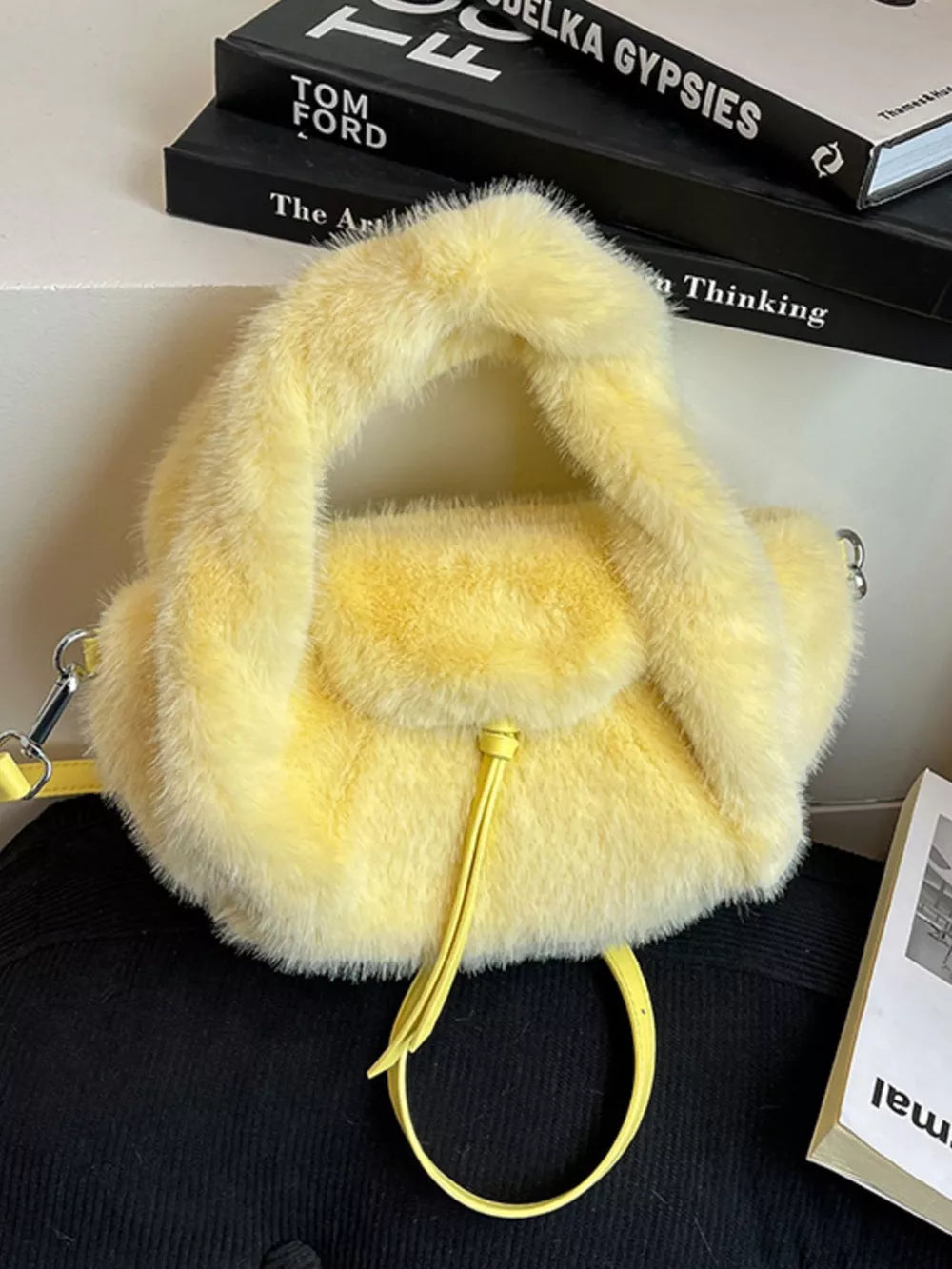 Fluffy Lightweight Handbag – Soft Plush Mini Bag