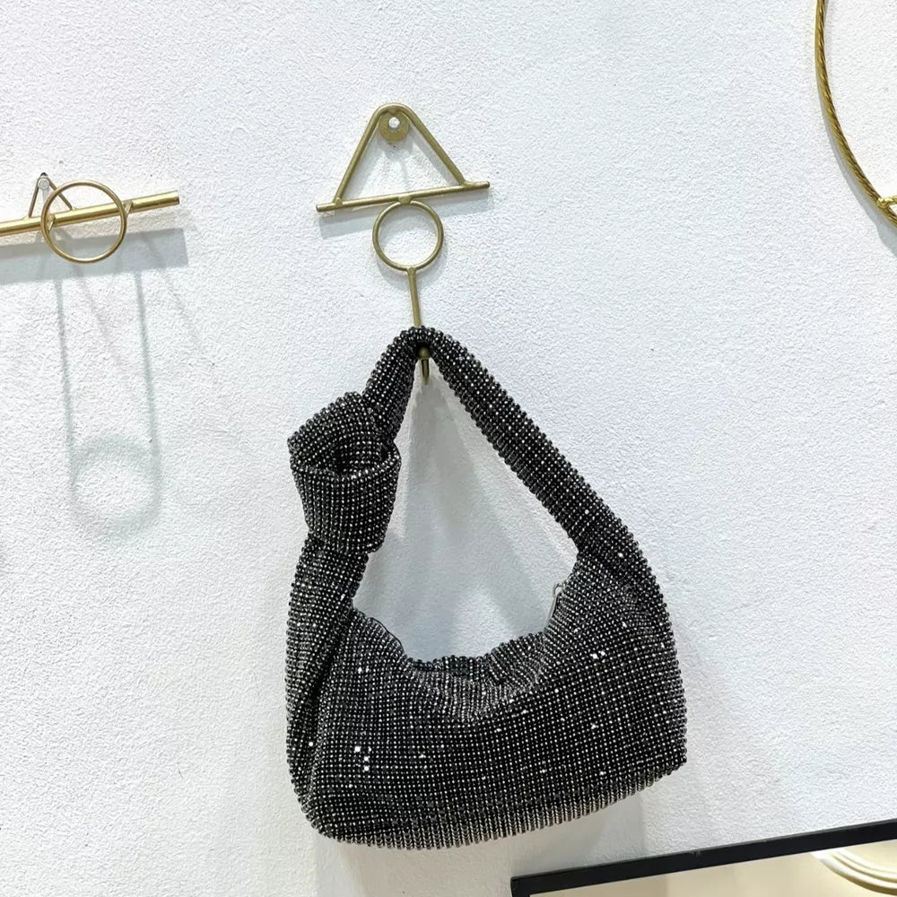 Sparkling Rhinestone Handbag – Glam Mini Shoulder Bag