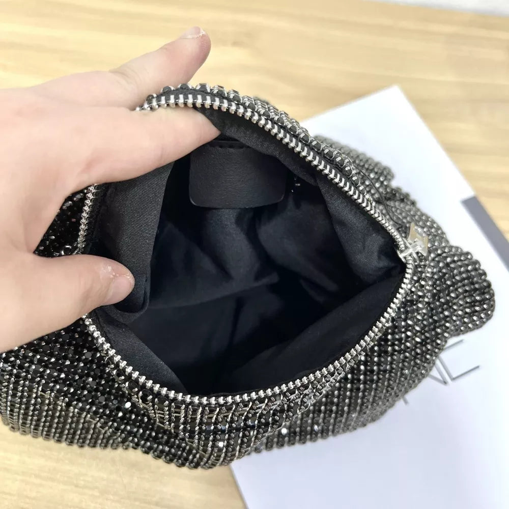 Sparkling Rhinestone Handbag – Glam Mini Shoulder Bag