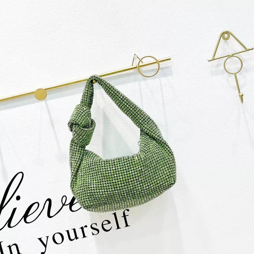 Sparkling Rhinestone Handbag – Glam Mini Shoulder Bag