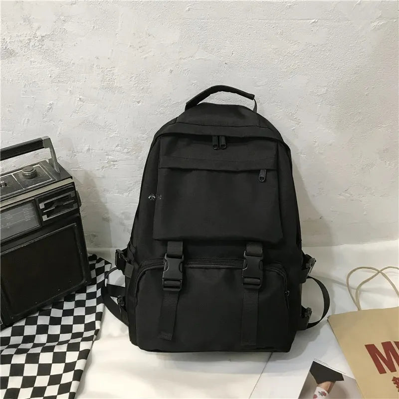 Oxford Cloth Backpack with Adjustable Straps – Large School Bag