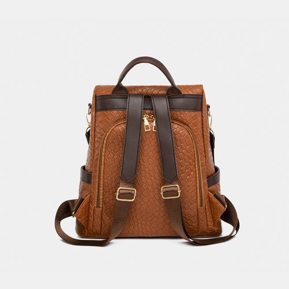 PU Leather Backpack Bag – Large Stylish Everyday Pack