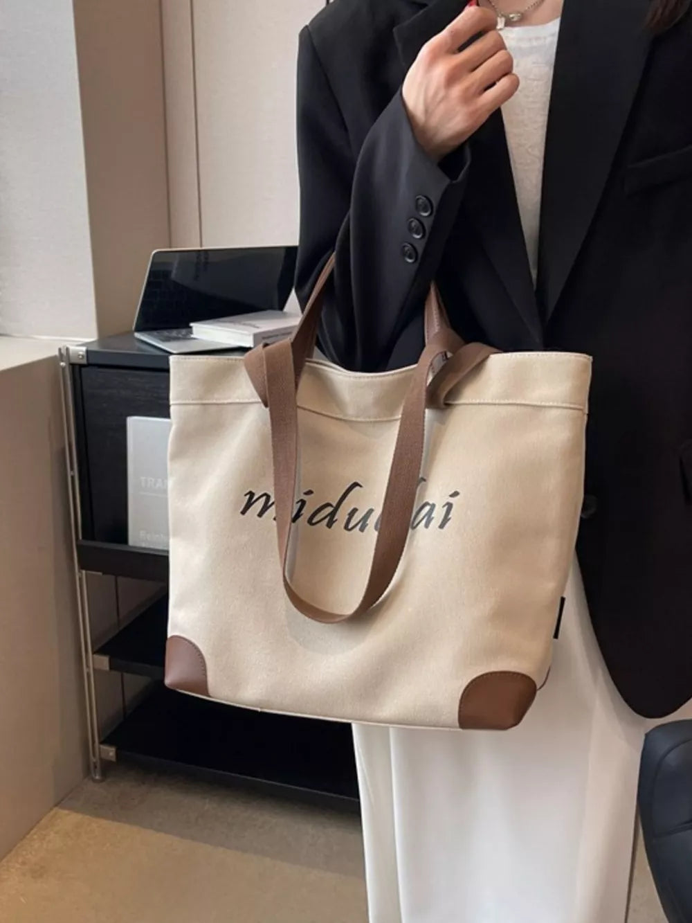 Casual Canvas Handbag – Large Shoulder Bag for Women