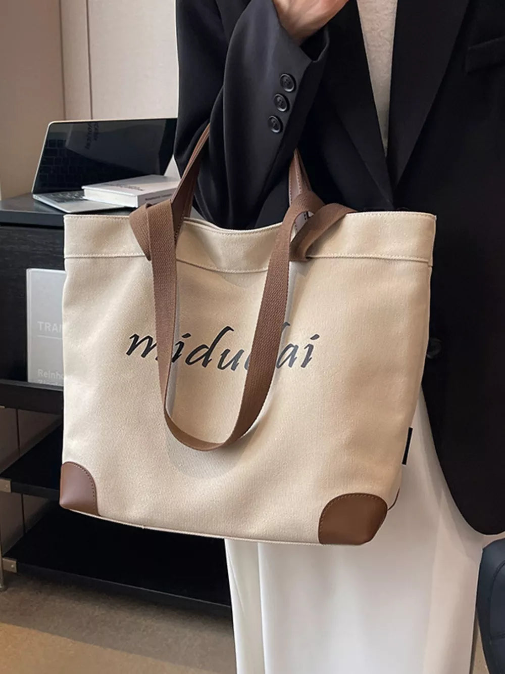 Casual Canvas Handbag – Large Shoulder Bag for Women