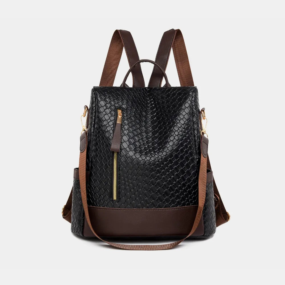 PU Leather Backpack Bag – Large Stylish Everyday Pack