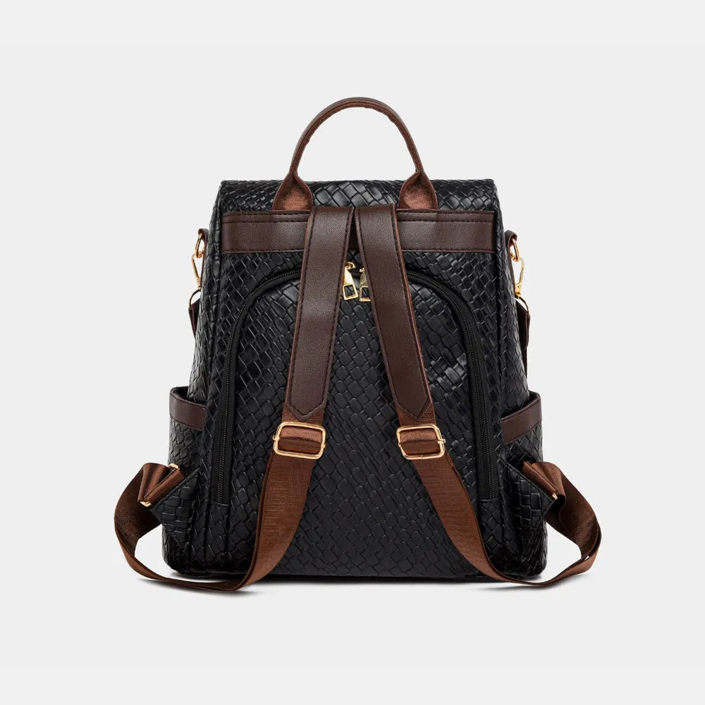 PU Leather Backpack Bag – Large Stylish Everyday Pack