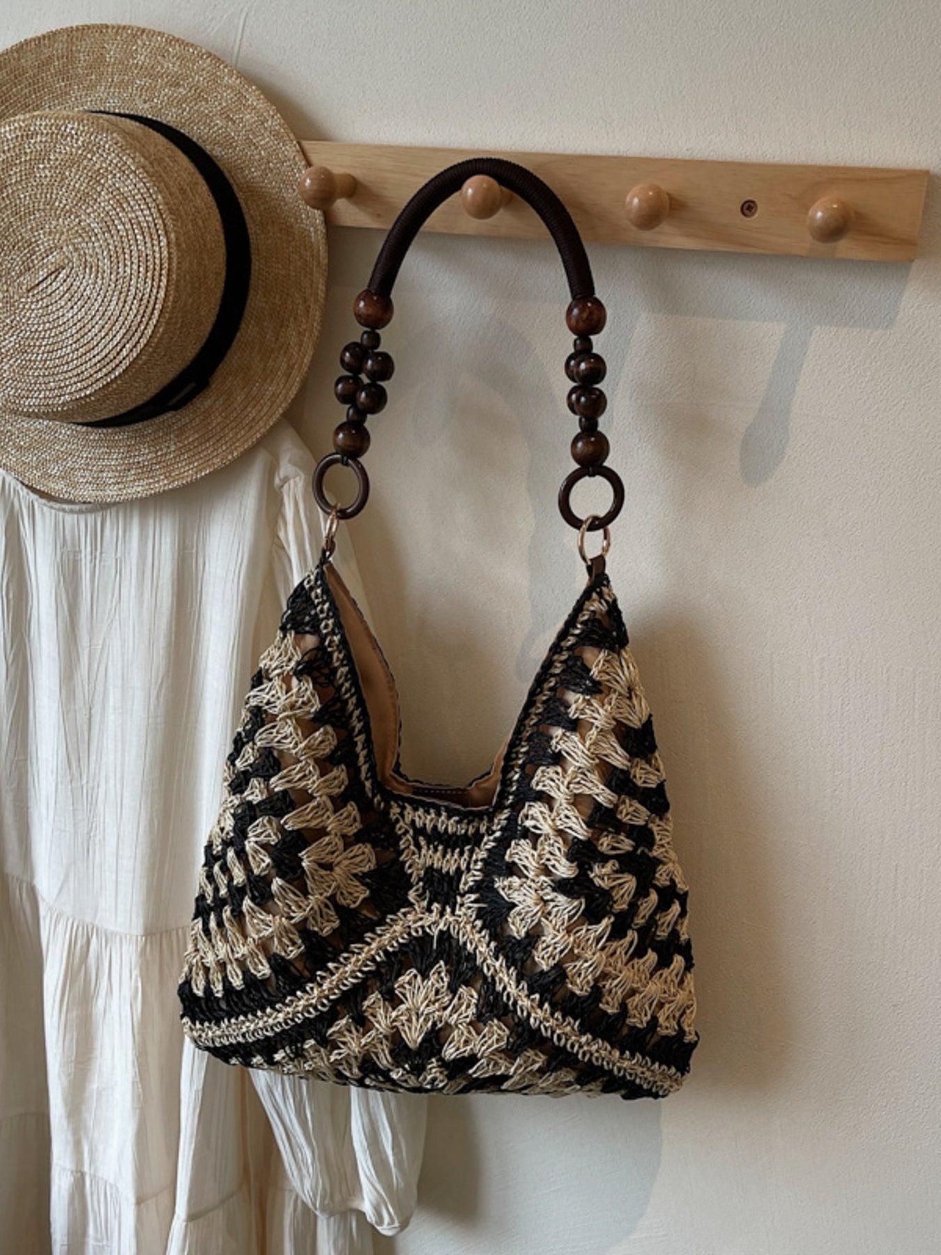 Crochet Hobo Handbag – Boho Shoulder Bag