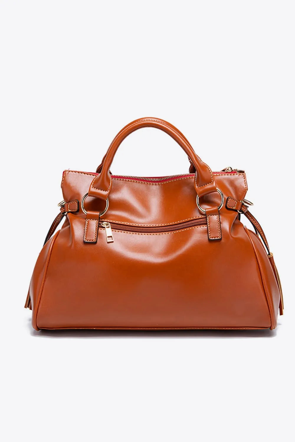 PU Leather Tassel Handbag – Large Shoulder Bag for Women