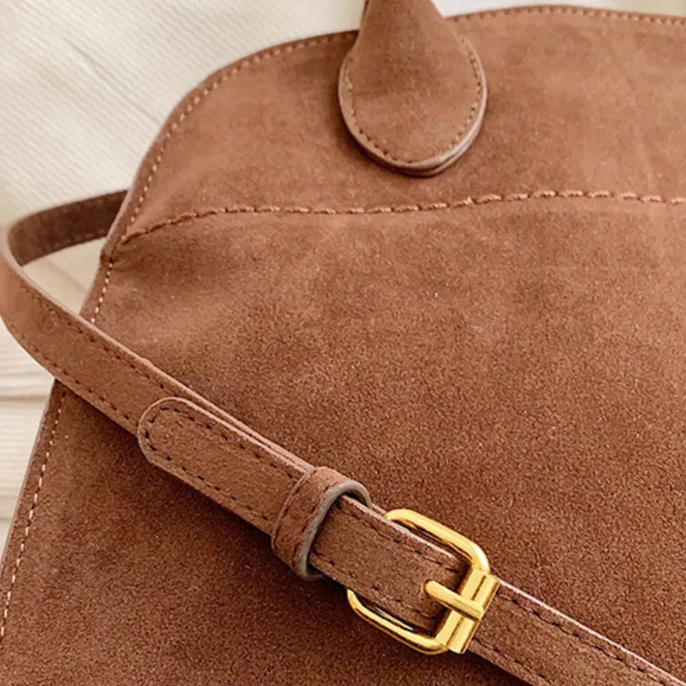 Suede Leather Large Handbag – Women's Oversized Tote