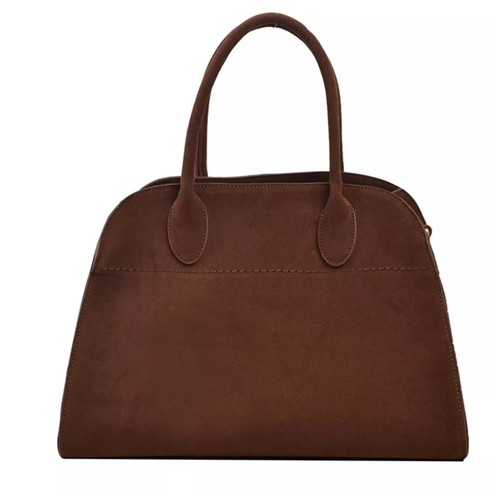 Suede Leather Large Handbag – Women's Oversized Tote