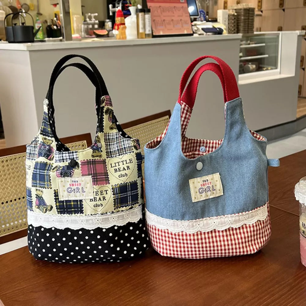 Printed Canvas Crossbody Handbag – Small Boho Bag